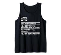 Esposa de CPA Divertida Esposa sarcástica de una Persona trabajadora Camiseta sin Mangas