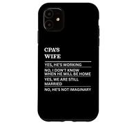 Esposa de CPA Divertida Esposa sarcástica de una Persona trabajadora Carcasa para iPhone 11