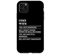 Esposa de CPA Divertida Esposa sarcástica de una Persona trabajadora Carcasa para iPhone 11 Pro MAX