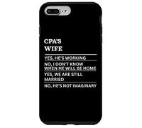 Esposa de CPA Divertida Esposa sarcástica de una Persona trabajadora Carcasa para iPhone 7 Plus/8 Plus