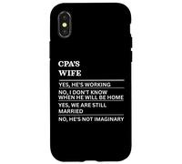 Esposa de CPA Divertida Esposa sarcástica de una Persona trabajadora Carcasa para iPhone X/XS