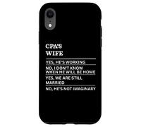 Esposa de CPA Divertida Esposa sarcástica de una Persona trabajadora Carcasa para iPhone XR