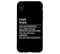 Esposa de CPA Divertida Esposa sarcástica de una Persona trabajadora Carcasa para iPhone XS MAX