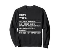 Esposa de CPA Divertida Esposa sarcástica de una Persona trabajadora Sudadera
