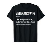 Esposa de Veterano Casada con una Esposa héroe de un Esposo Veterano Camiseta