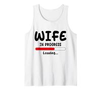 Esposa en Progreso Cargando Divertido Regalo de Humor Futuro Matrimonio Camiseta sin Mangas
