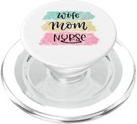 Esposa, Enfermera, Mamá Triple Deber Empoderamiento para Enfermeras Mamás PopSockets PopGrip para MagSafe