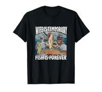 Esposa Es Temporal Fish Es Siempre Desquiciado Gen Z Iconic Meme Camiseta