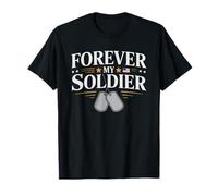 Esposa Gold Star Cartas De Amor Placas Militares Viuda Camiseta