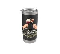 Esposa Impuesto Lo Que Es Mío Matrimonio Humor Vaso térmico de acero inoxidable de doble pared