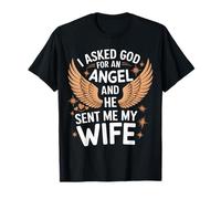 Esposa Le Pedí A Dios Un Ángel Y Él Me Envió A Mi Esposa Camiseta