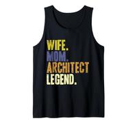 Esposa mamá arquitecta Divertida Madre arquitecta Camiseta sin Mangas