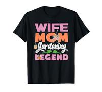 Esposa Mamá Jardinería Leyenda Amante De Camiseta