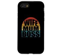 Esposa Mamá Jefe Para Trabajar Madres Vintage Puesta Del Sol Retro Carcasa para iPhone SE (2020) / 7 / 8