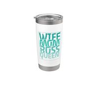 Esposa Mamá Jefe Reina Mamá Día de Vaso térmico de acero inoxidable de doble pared