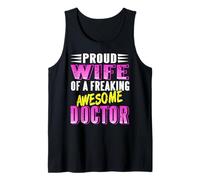 Esposa orgullosa de un médico increíble Camiseta sin Mangas