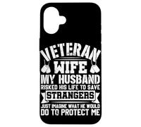 Esposa veterana Mi Esposo arriesgó su Vida para Salvar a extraños Ju Carcasa para iPhone 16 Plus