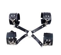 Esposas Con Hebilla Cruzada Anti-Espalda Sm,Pulseras De Esposas Sexuales Para Mujeres De Talla Grande,Productos Sexuales Para Adultos,Juguetes Bdsm,Esclavitud Sexy Para Mujer En La Cama,Color Negro,T