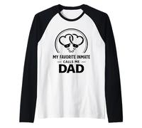 Esposas de corazón de My Favorite Inmate Calls Me Dad Camiseta Manga Raglan