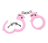 Esposas de juguete rosas con llave, accesorio para disfraz de Pride CSD, policía del oeste, vaquero, carnaval, rosa, talla única