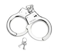 Esposas de Metal con 2 Llave, Esposas Policia Profesionales del Juguete Falso Accesorios de Disfraz Juegos de Role para Halloween, Carnaval, Fiestas Temáticas, Policía, Disfraces de Sheriff