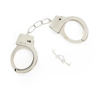 Esposas de metal con llaves, accesorio de disfraz realista para adultos, policía, prisioneros, policías y ladrones, disfraces de Halloween y fiesta