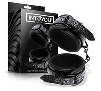 Esposas de muñecas acolchadas ajustables - Black Shapphire