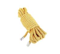 Esposas de seda de 5 m y 10 m, cuerda de sujeción sexy for hombres, mujeres, parejas, esclavos BDSM, bondage corporal, shibari, coqueteo, producto erótico(Yellow Silk 10M)