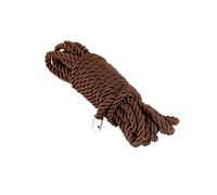 Esposas de seda de 5 m y 10 m, cuerda de sujeción sexy for hombres, mujeres, parejas, esclavos BDSM, bondage corporal, shibari, coqueteo, producto erótico(Coffee Silk 10M)