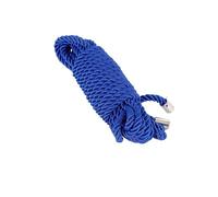 Esposas de seda de 5 m y 10 m, cuerda de sujeción sexy for hombres, mujeres, parejas, esclavos BDSM, bondage corporal, shibari, coqueteo, producto erótico(Blue Silk 10M)