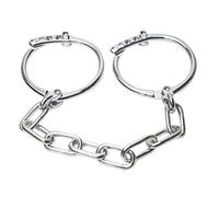Esposas de tobillo metálicas para hombre y mujer - accesorio bondage ajustable de acero inoxidable para parejas, juego SM, fetís chic para amantes del control adulto