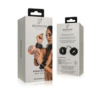 Esposas marca Bedroom Fantasies Faux Leather Handcuffs - Black