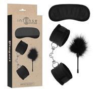 Esposas marca INTENSE FETISH INTENSE FETISH - SET ERÓTICO 2 CON ESPOSAS, ANTIFAZ Y PLUMERO