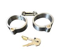 Esposas sexuales de acero inoxidable, puños de tobillo/puños de pierna y kit de sujeción de cuello, juguetes sexuales eróticos, herramientas de sujeción de esclavos fetiche para parejas(Männlich-Hands
