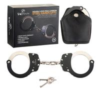 Esposas TacStealth con dos llaves Estuche para esposas de alta resistencia color negro