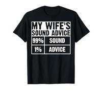 Esposo Divertido Consejos de Sonido de Mi Esposa Camiseta