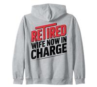 Esposo Jubilado Divertido Diciendo: Esposa Ahora a Cargo Sudadera con Capucha