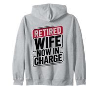 Esposo Jubilado Divertido Diciendo: Esposa Ahora a Cargo Sudadera con Capucha