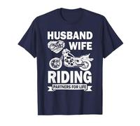 Esposo y Esposa Compañeros para Montar Motocicletas de por Vida Camiseta