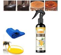 Espray de cera de abeja micromolecularizada natural, spray de cera de abejas, spray de cera de abejas para muebles, abrillantador y limpiador de muebles (1 unidad)