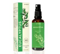 Espray de eucalipto para ropa de cama y almohadas de Aromafume | 100 ml/3,38 fl oz | con aceite esencial puro de eucalipto | Aromaterapia | Bruma
