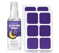 Espray de lavanda para almohada [aceite de lavanda orgánico] Spray de lavanda para dormir con 12 parches para dormir, para relajarse, descansar, mejor sueño, relajación, fragancia de habitación
