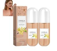 Espray de perfume de vainilla para cabello y cuerpo, spray corporal de vainilla, niebla perfumada, perfume ligero e hidratante de larga duración para mujeres, tamaño de viaje (2 unidades)