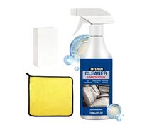 Espray Detallado para Interior de Auto Brillo para Tapicería con Esponja y | Renovación de Tapicería Automotriz para Sedán SUV RV Camión Tablero Panel de Puerta Asientos
