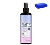 Espray multiusos para eliminar el amarilleamiento del plástico, agente reparador transparente y abrillantador. No requiere frotar ni reemplazar, apto para diversas superficies de electrodomésticos.