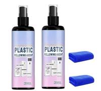 Espray multiusos para eliminar el amarilleamiento del plástico, agente reparador transparente y abrillantador. No requiere frotar ni reemplazar, apto para diversas superficies de electrodomésticos.