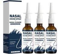 Espray Nasal de Yodo: Limpia y Refresca las Fosas Nasales, Nuevo Yodo Nasal - Limpieza Nasal, Para Mujeres y Hombres (3 PCS)