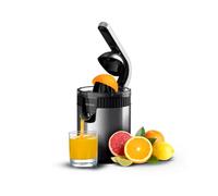 Cecotec Exprimidor Eléctrico de Brazo para Naranjas y Cítricos Xqueeze RetroJuice 600 Steel. 600W, Estilo Retro, Filtro de Acero Inoxidable, Cono de Plástico, Palanca para Extraer Pulpa, Antigoteo