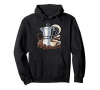 Espresso Al Fuego Obsesivo Cafetera Moka Ritual Matutino Sudadera con Capucha