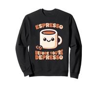 Espresso Antes de Depresso Humor Amante del Café Sudadera